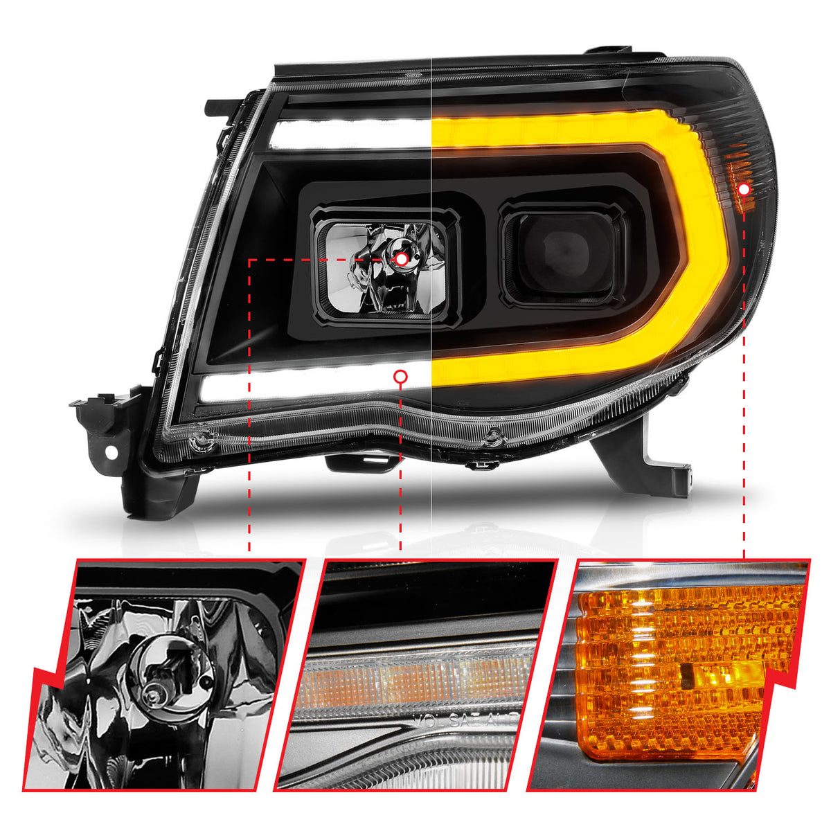 2005-2011 Toyota Tacoma Projector Headlight