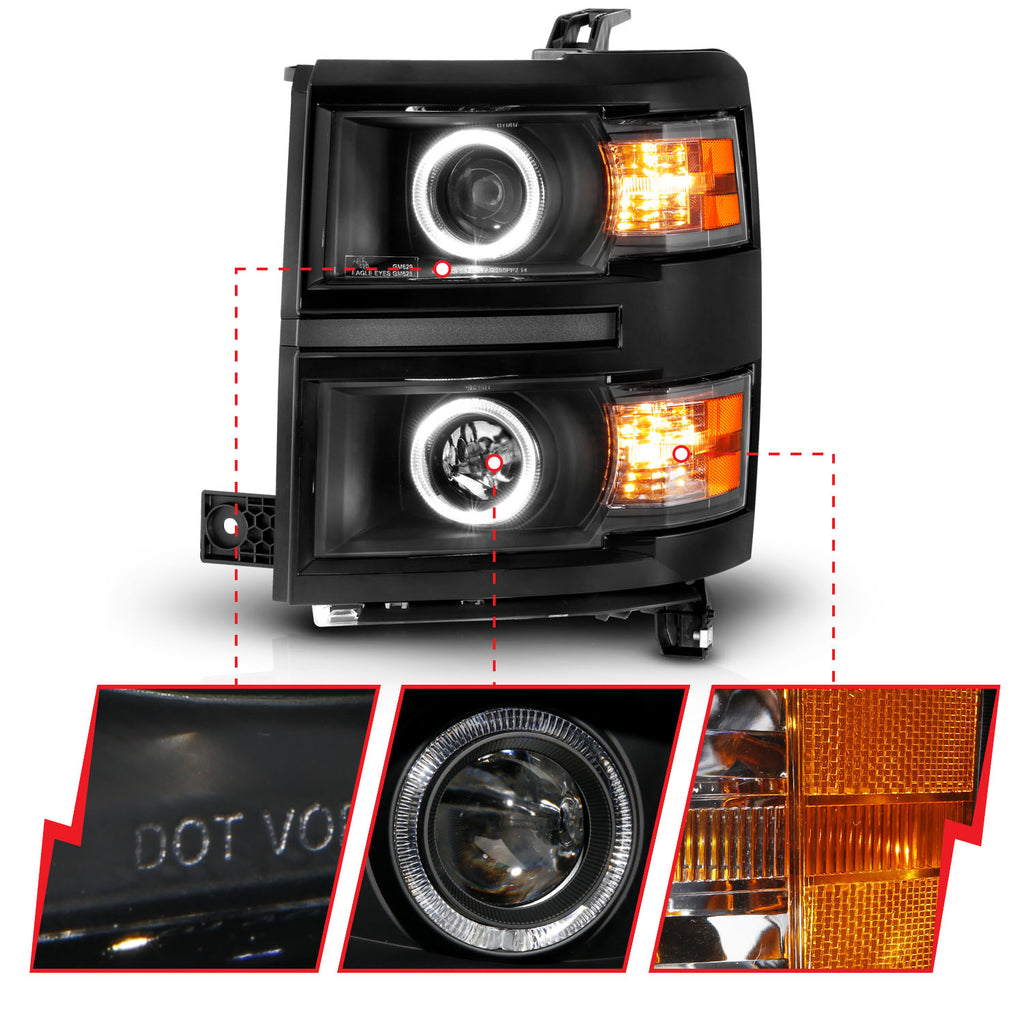 2014-2015 Chevrolet Silverado Projector Headlight