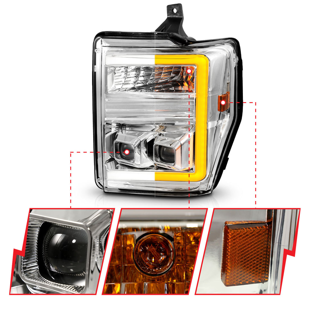 2008-2010 Ford F-250 / 2008-2010 Ford F-350 / 2008-2010 Ford F-450 Projector Headlight