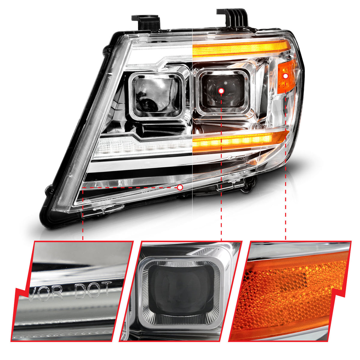 2009-2020 Nissan Frontier Projector Headlight
