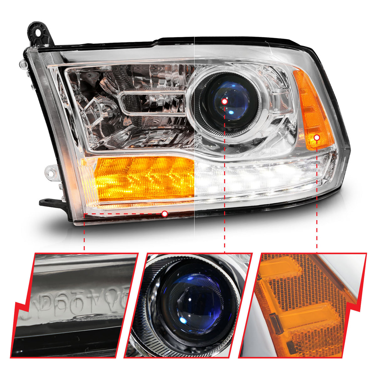 2009-2010 Dodge Ram / 2010 Dodge Ram Projector Headlight