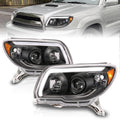 2006-2009 Toyota 4Runner LED Bar Projector Black Headlight