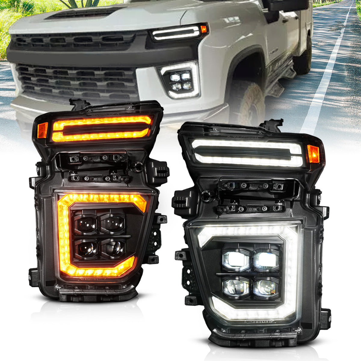 2020-2023 Chevrolet Silverado LED Projector Headlight