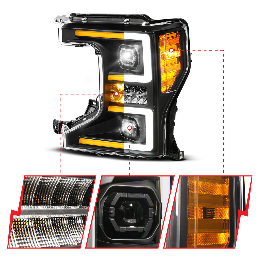 2020-2022 Ford F-250 / 2020-2022 Ford F-350 LED Projector Headlight