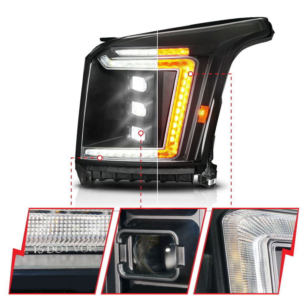 2015-2020 GMC Yukon LED Projector Headlight
