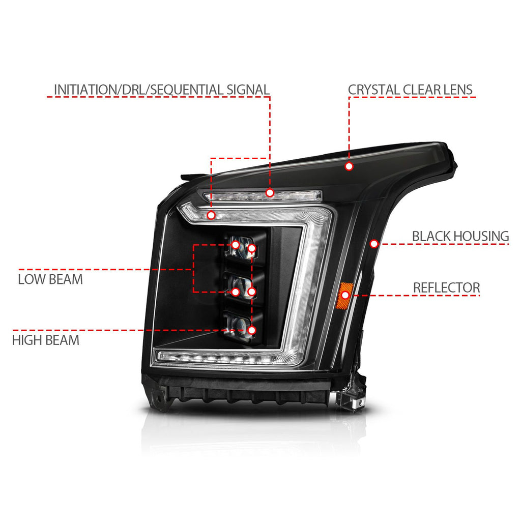 2015-2020 GMC Yukon LED Projector Headlight