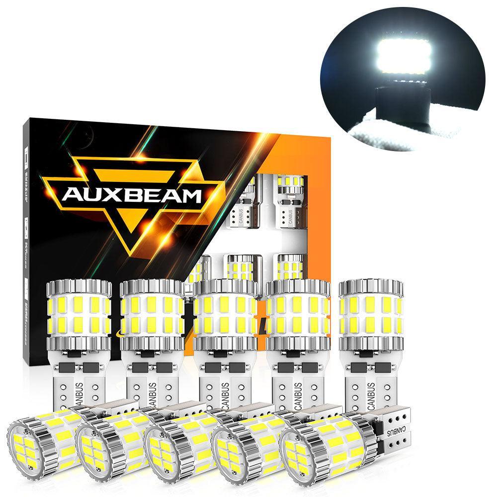 Auxbeam 168 2825 W5W T10 LED License Plate/Side Marker/Interior Light Bulbs 3W