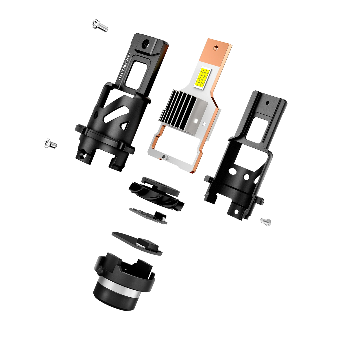 Auxbeam D2 D2S D2R LED Headlight Bulbs 80W D-PRO Series Plug-and-Play HID
