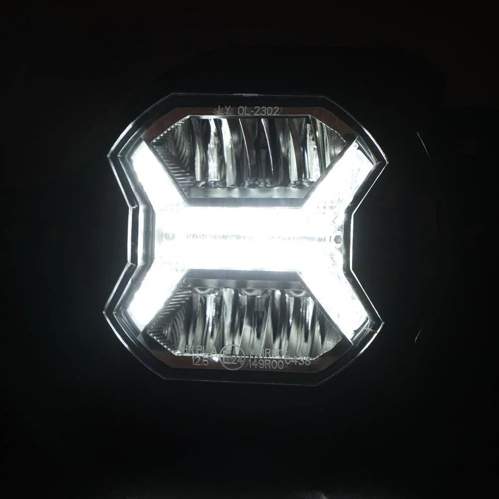 Auxbeam 4 Inch LED Fog Lights with White DRL for Jeep Wrangler JL 2018-2021