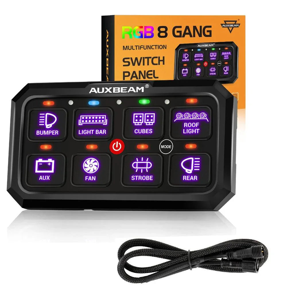 Auxbeam RGB Series 4/6/8/12 Gang LED Switch Panel