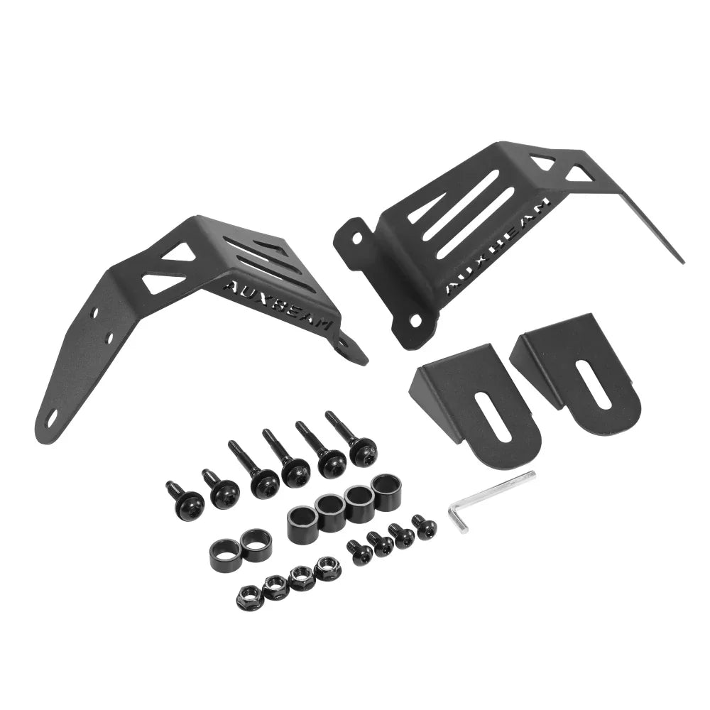 Auxbeam Dual A-Pillar Pods Light Mount Brackets for Jeep Wrangler JL 2018-2025