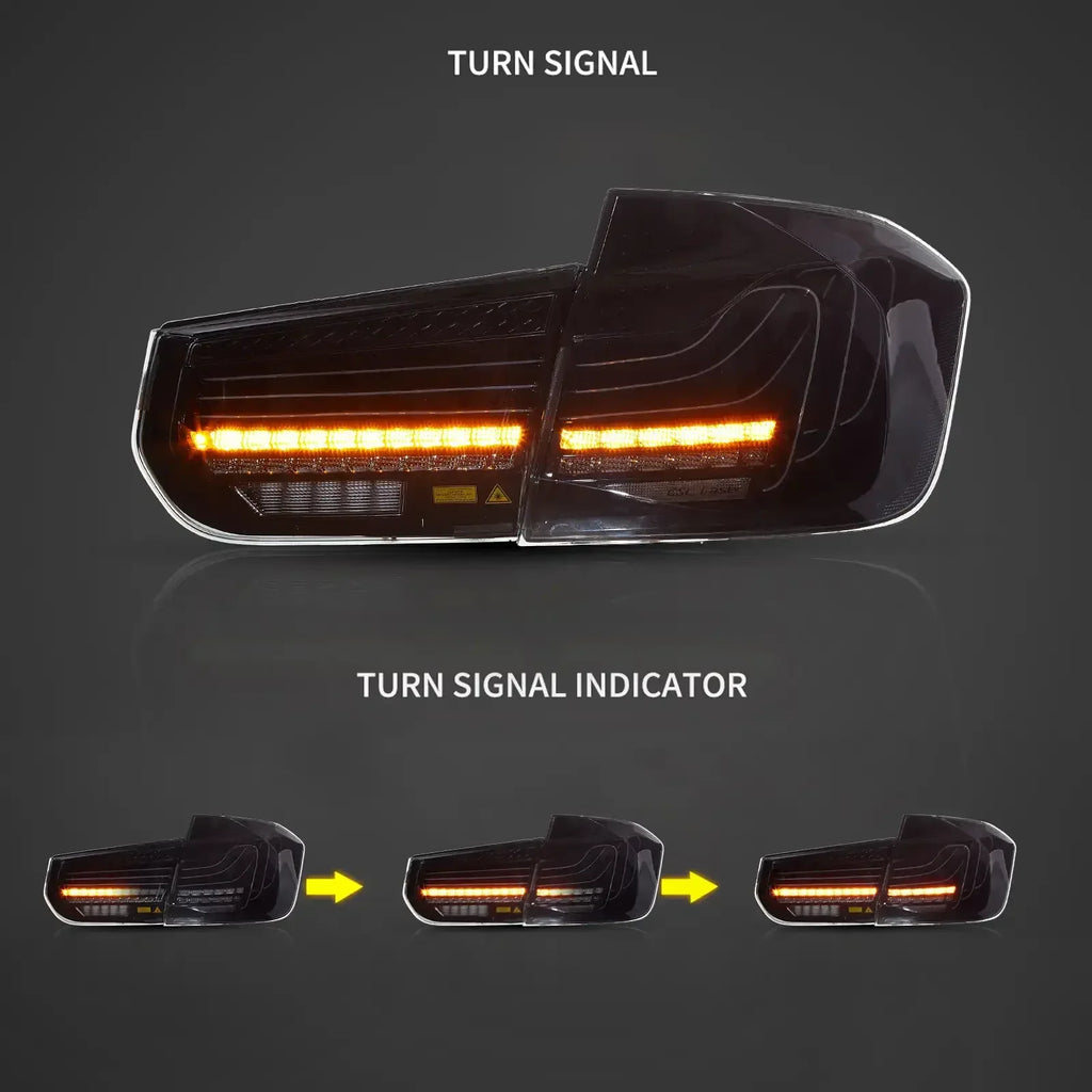 Vland LED Laser Tail Lights Assembly CSL Style Series F30 for 2012-2019 BMW 3