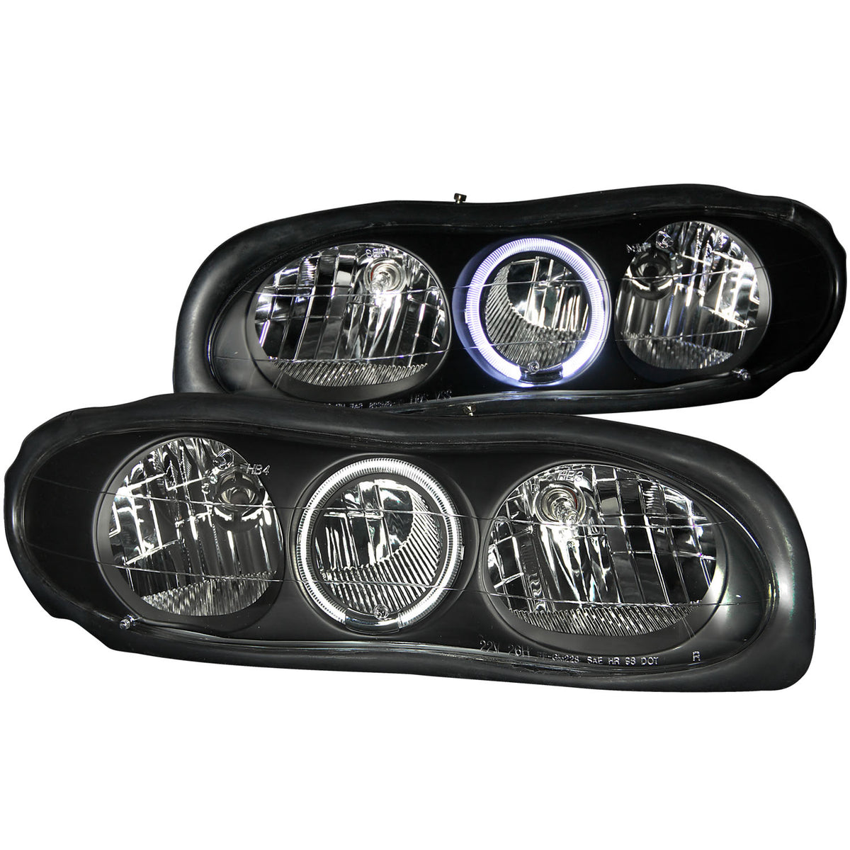 1998-2002 Chevrolet Camaro Crystal Headlight Set W/Halo