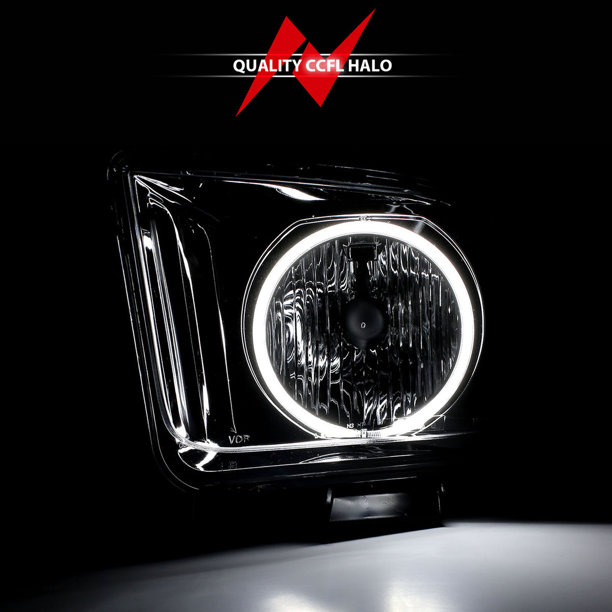 2005-2009 Ford Mustang Crystal Headlight Set W/Halo