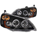 2001-2003 Honda Civic Projector Headlight Set W/Halo