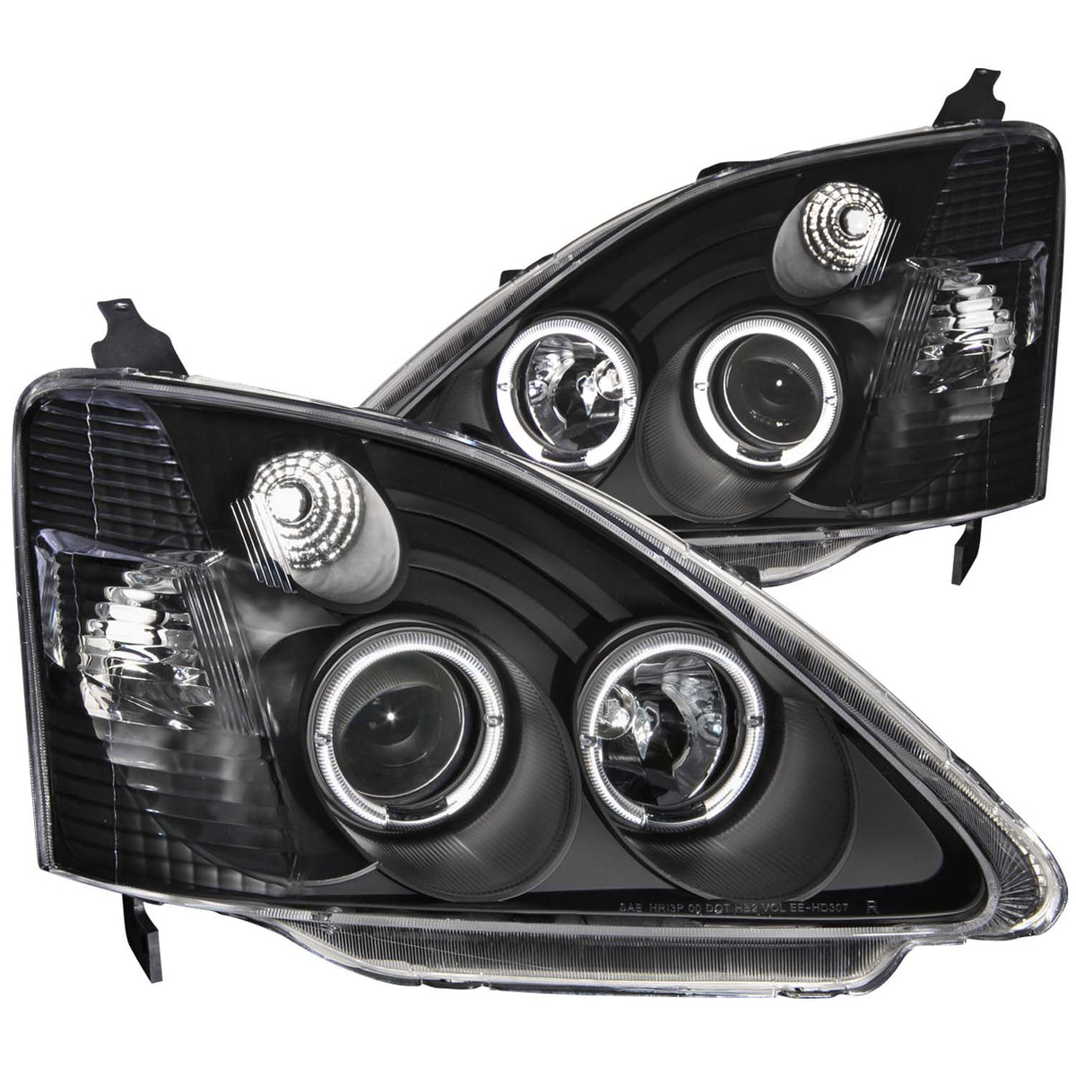 2002-2004 Honda Civic Projector Headlight Set W/Halo