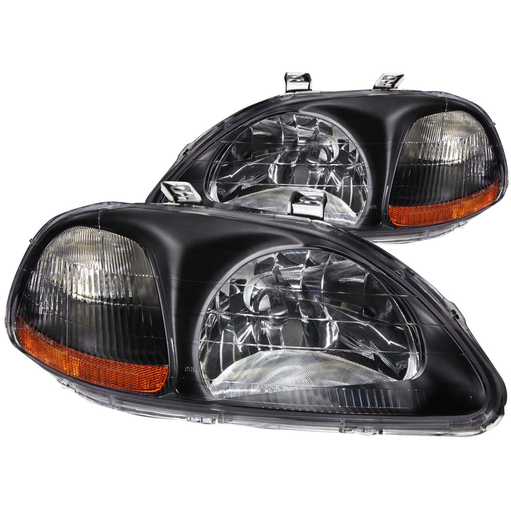 1996-1998 Honda Civic Crystal Headlight Set