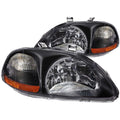 1996-1998 Honda Civic Crystal Headlight Set