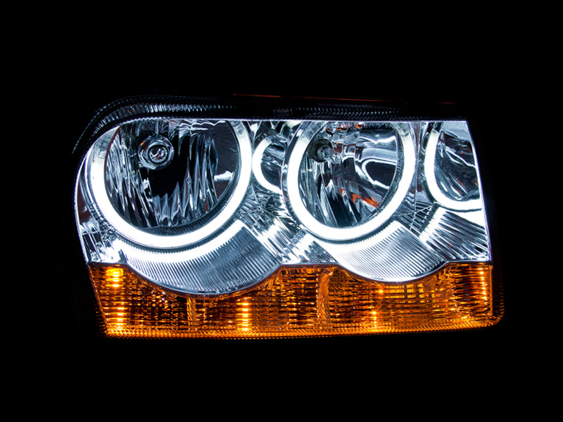 2005-2010 Chrysler 300 Crystal Headlight Set W/Halo