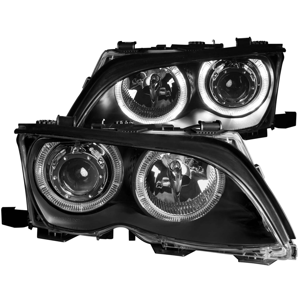 2002-2005 BMW 325i / 2002-2005 BMW 325xi / 2002-2005 BMW 330i Projector Headlight Set W/Halo