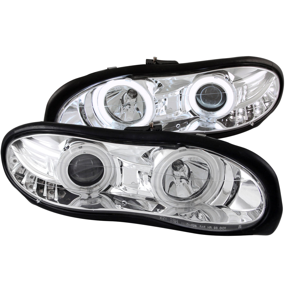 1998-2002 Chevrolet Camaro Projector Headlight Set W/Halo