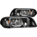 1987-1993 Ford Mustang Crystal Headlight Set
