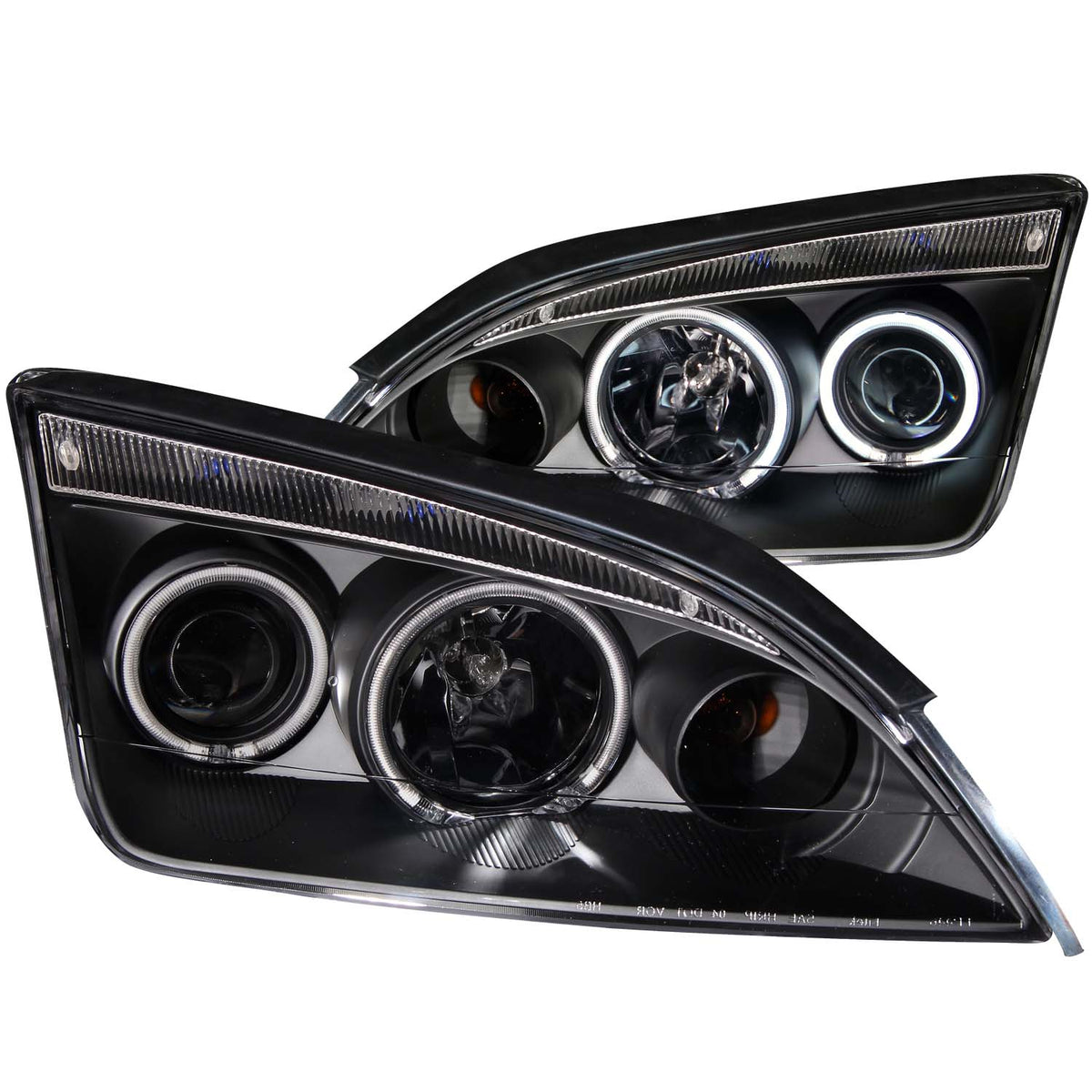 2005-2006 Ford Focus Projector Headlight Set W/Halo