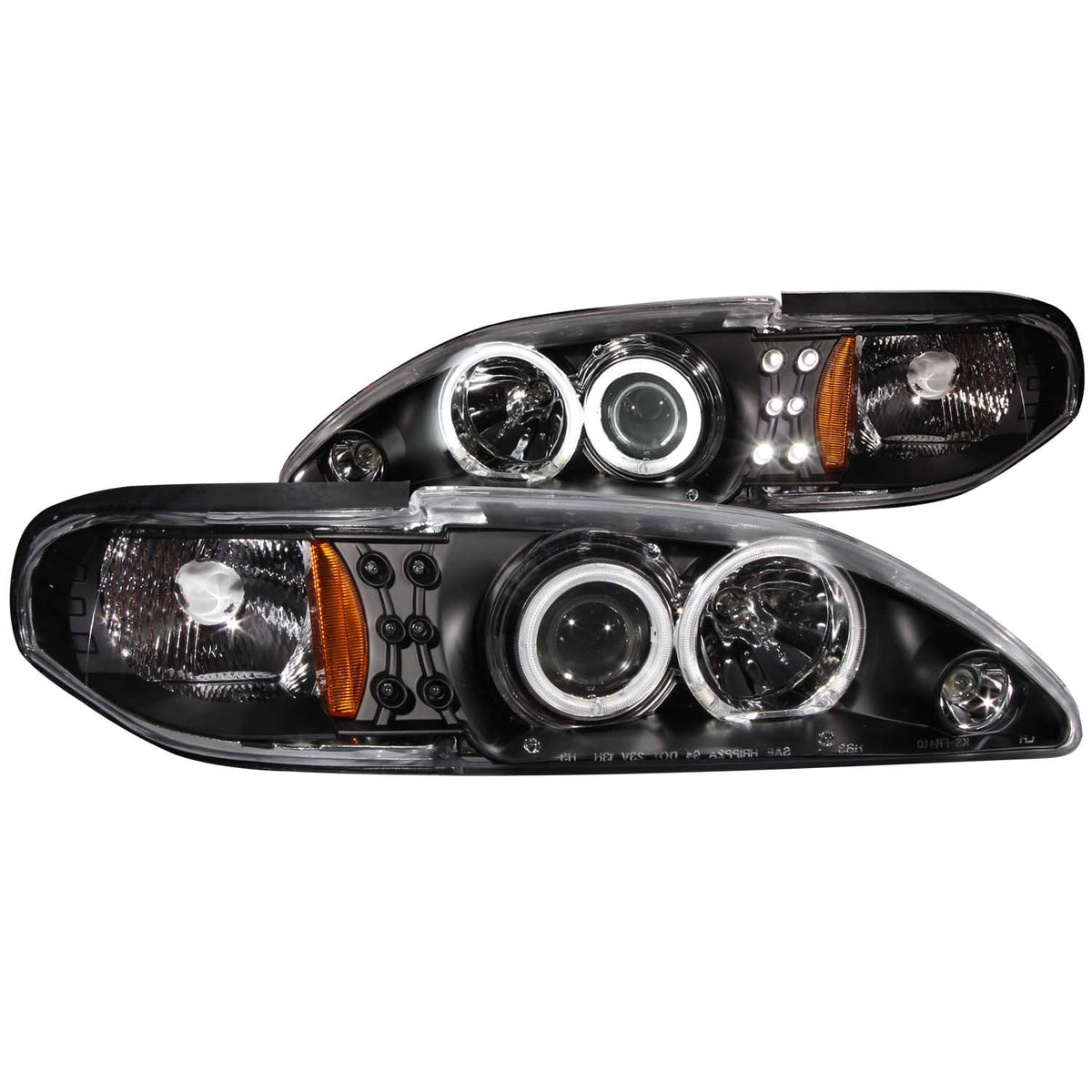 1994-1998 Ford Mustang Projector Headlight Set W/Halo