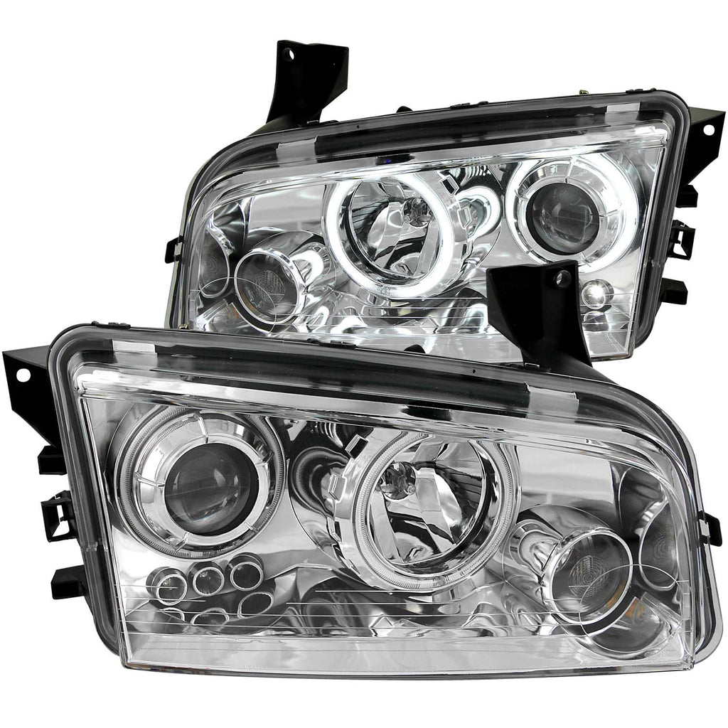 2006-2010 Dodge Charger Projector Headlight Set W/Halo