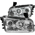 2006-2010 Dodge Charger Projector Headlight Set W/Halo