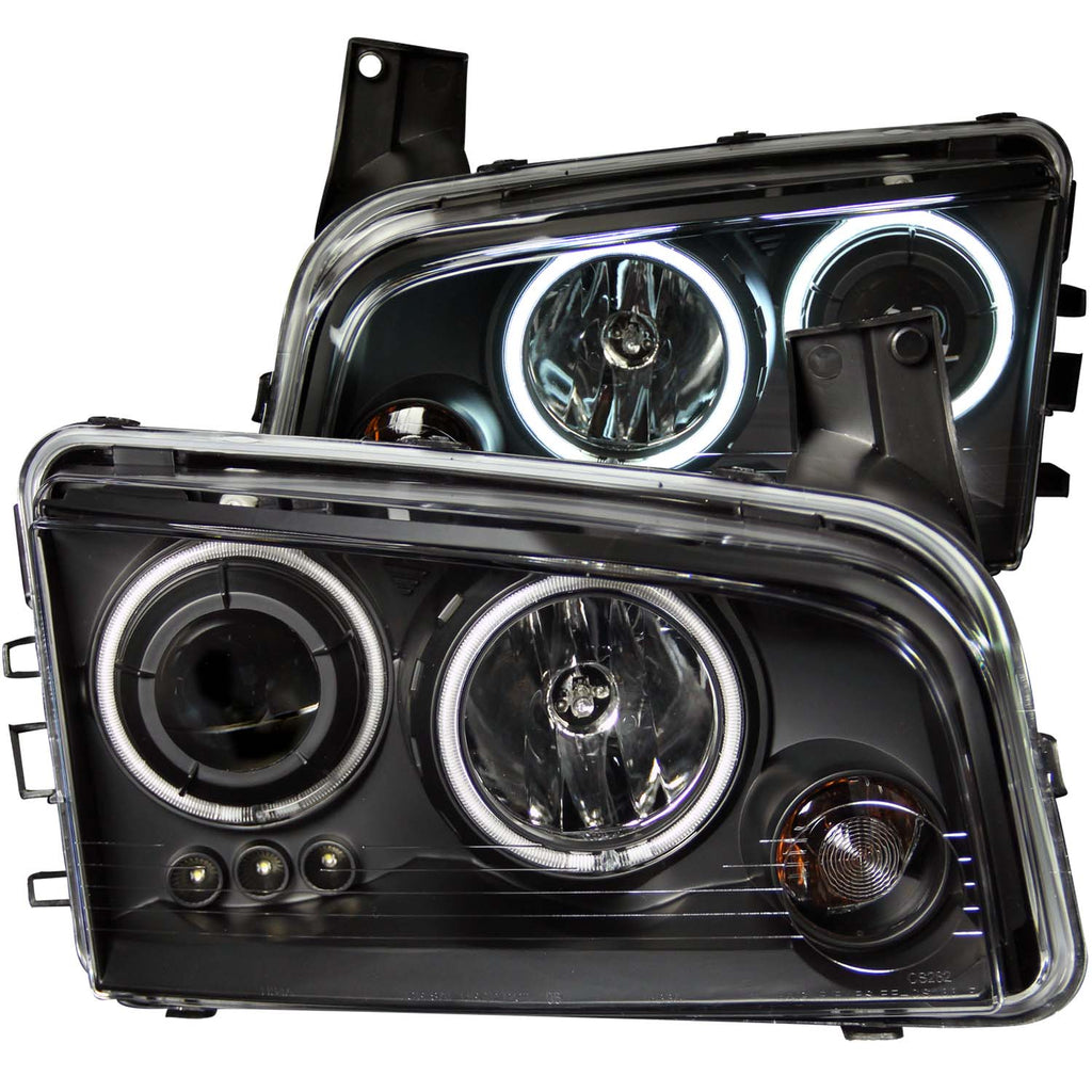 2006-2010 Dodge Charger Projector Headlight Set W/Halo