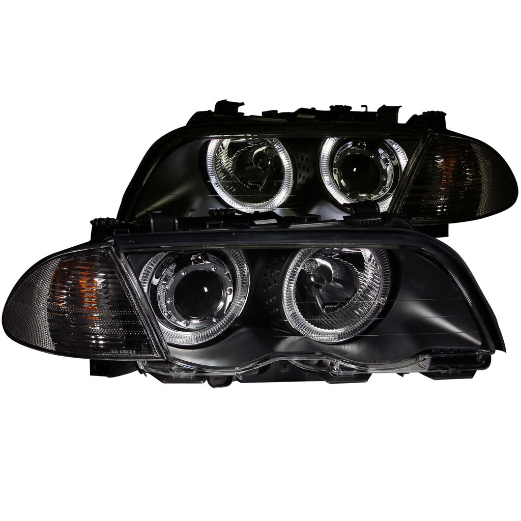 1999-2000 BMW 323i / 2001 BMW 325i / 2001 BMW 325xi Projector Headlight Set W/Halo
