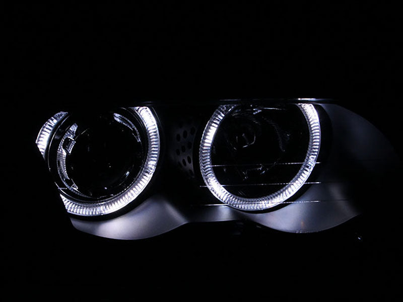 1999-2000 BMW 323i / 2001 BMW 325i / 2001 BMW 325xi Projector Headlight Set W/Halo