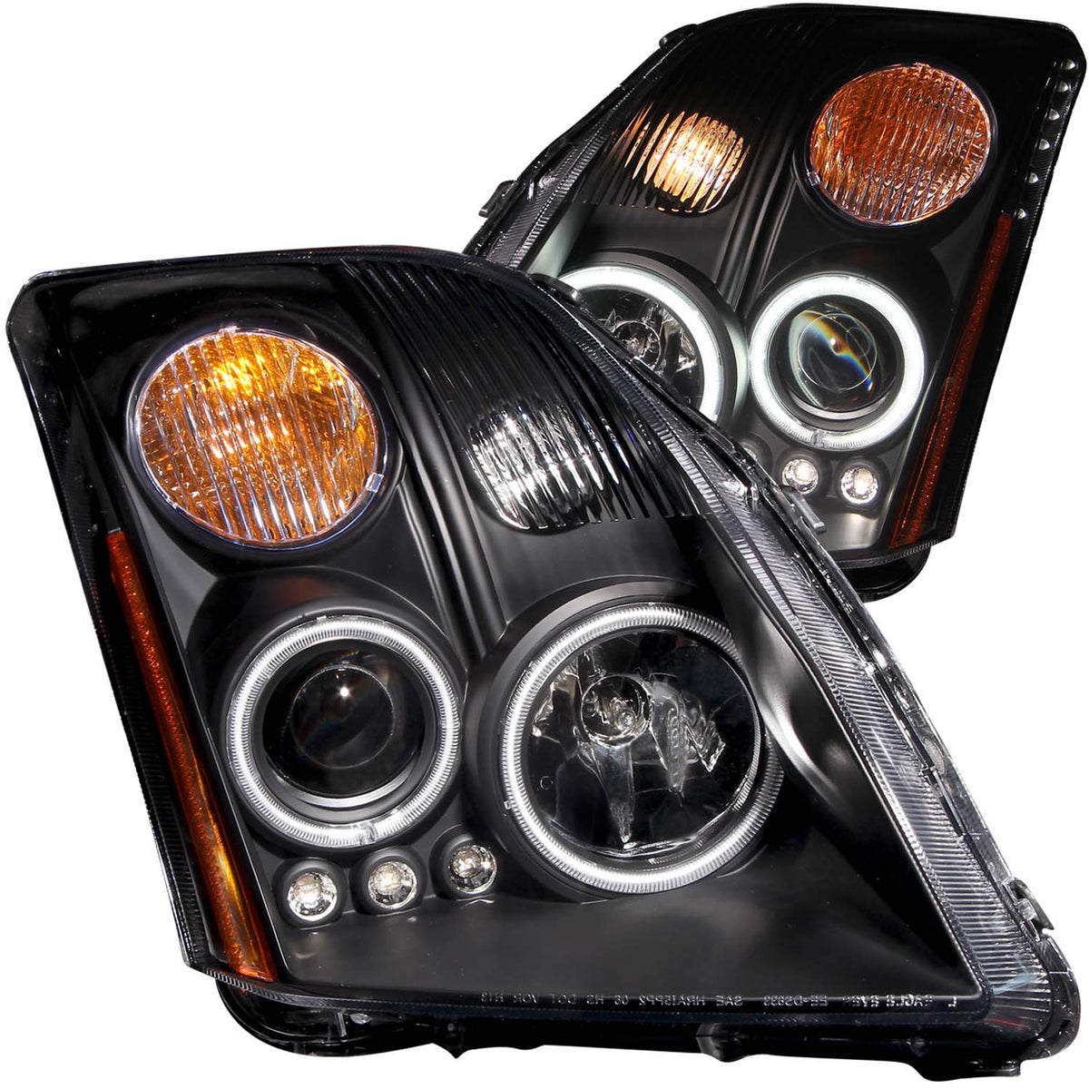 2007-2012 Nissan Sentra Projector Headlight Set W/Halo