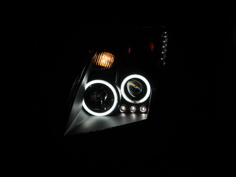 2007-2012 Nissan Sentra Projector Headlight Set W/Halo