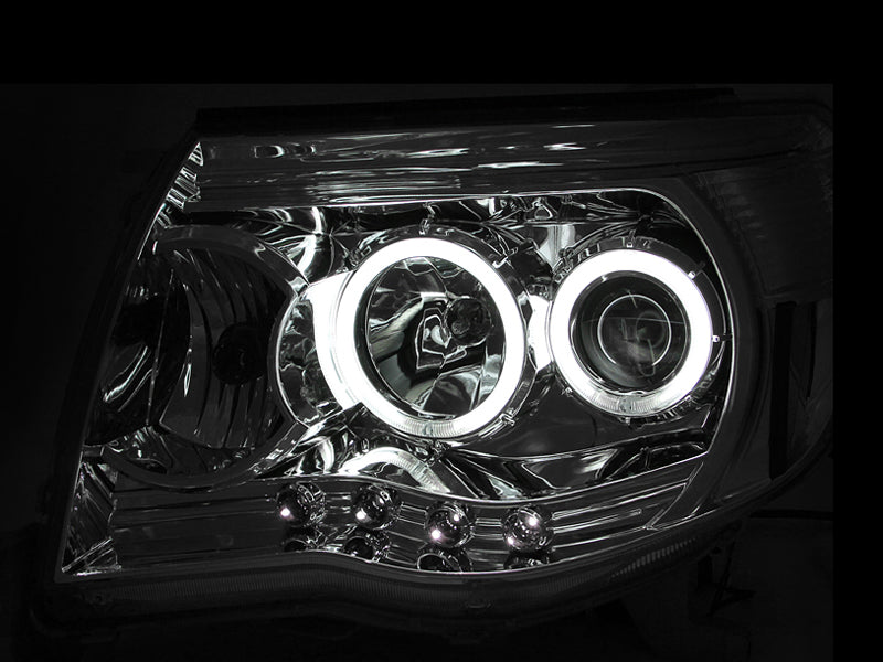 2005-2011 Toyota Tacoma Projector Headlight Set W/Halo