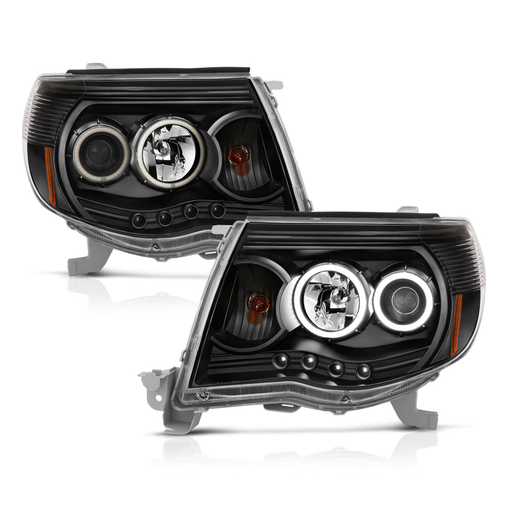 2005-2011 Toyota Tacoma Projector Headlight Set W/Halo