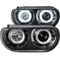 2008-2014 Dodge Challenger Projector Headlight Set W/Halo