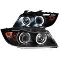 2006-2008 BMW 323i / 2006 BMW 325i / 2006 BMW 325xi Projector Headlight Set W/Halo