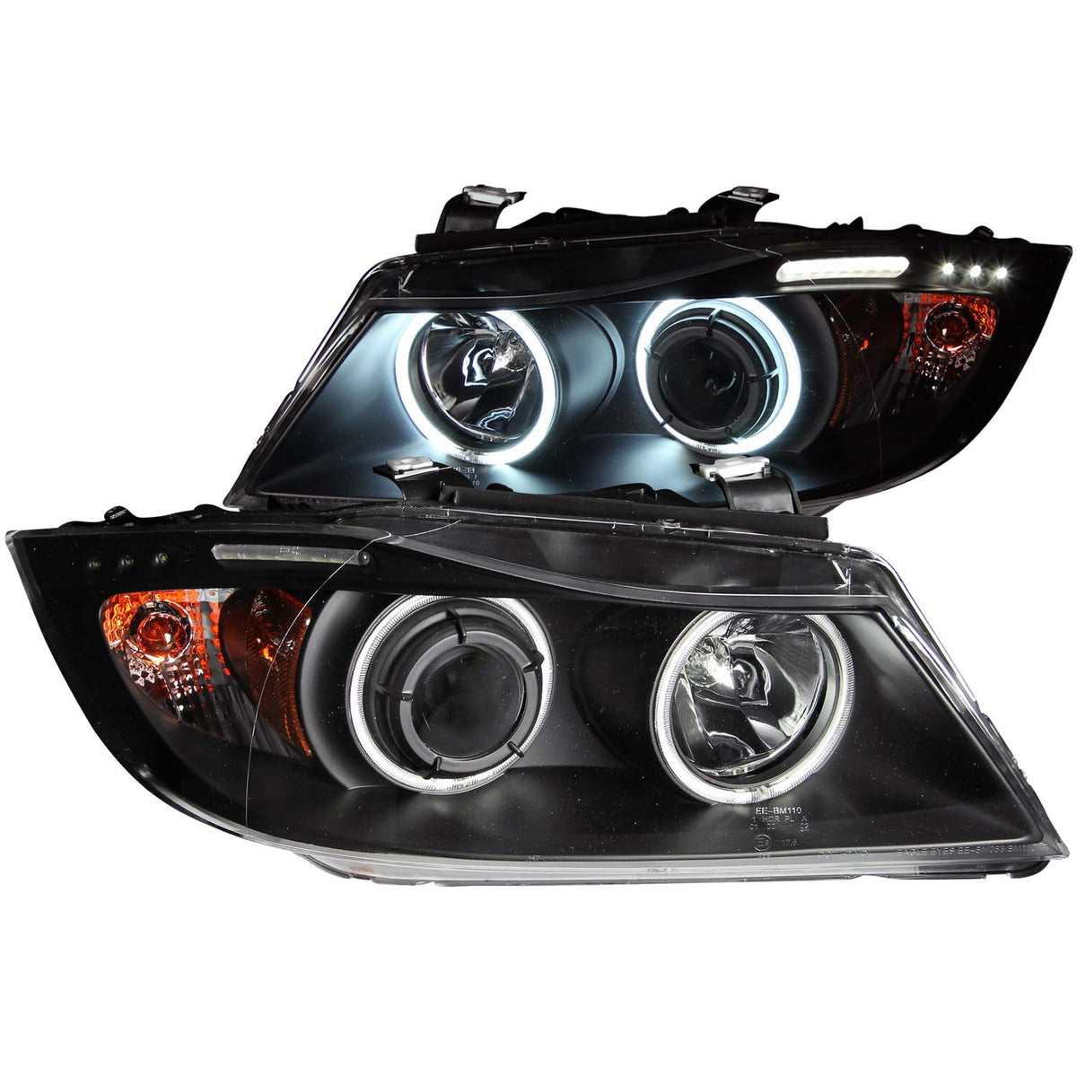 2006-2008 BMW 323i / 2006 BMW 325i / 2006 BMW 325xi Projector Headlight Set W/Halo
