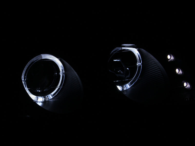 1997-1999 Mitsubishi Eclipse Projector Headlight Set W/2 Halos