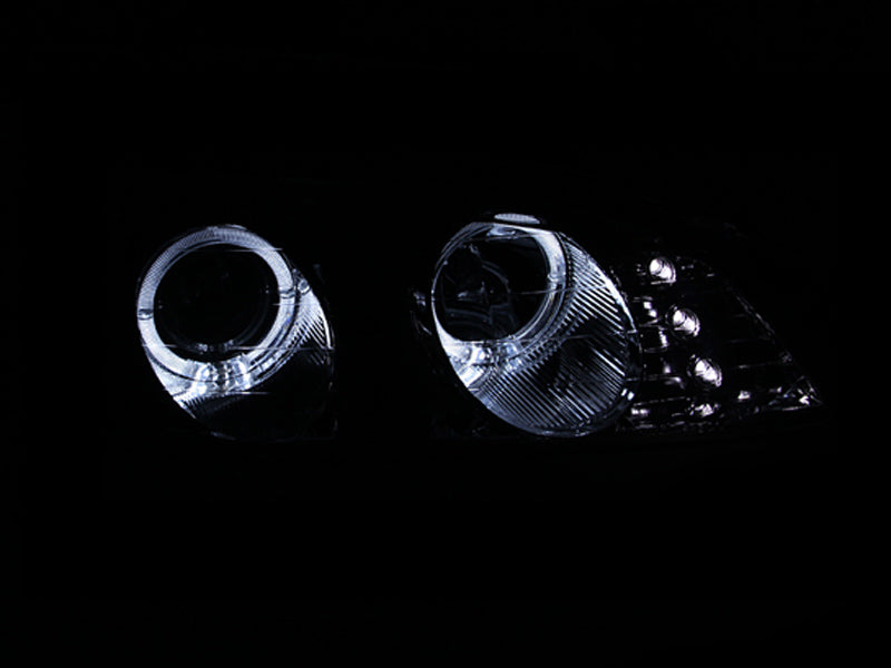 1997-1999 Mitsubishi Eclipse Projector Headlight Set W/2 Halos