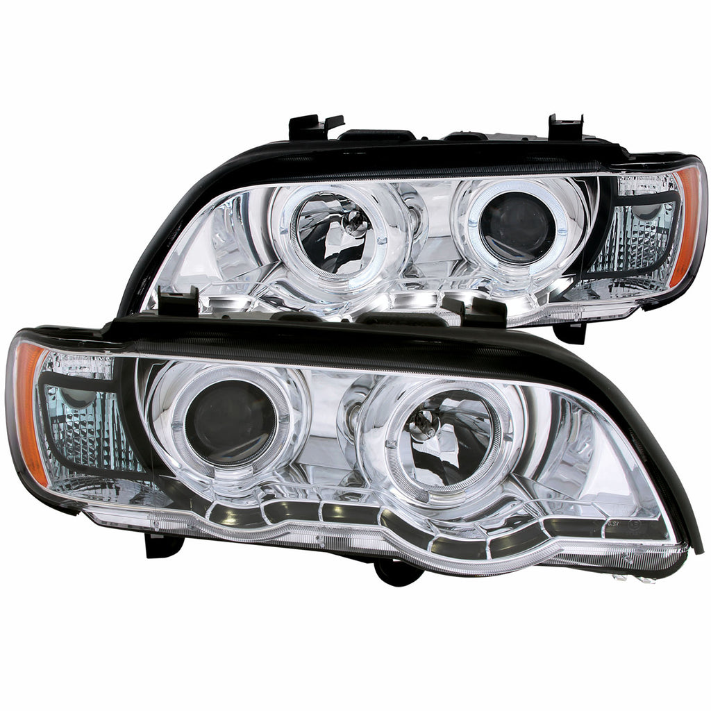 2000-2003 BMW X5 Projector Headlight Set W/Halo