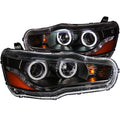2008-2015 Mitsubishi Lancer Projector Headlight Set W/Halo