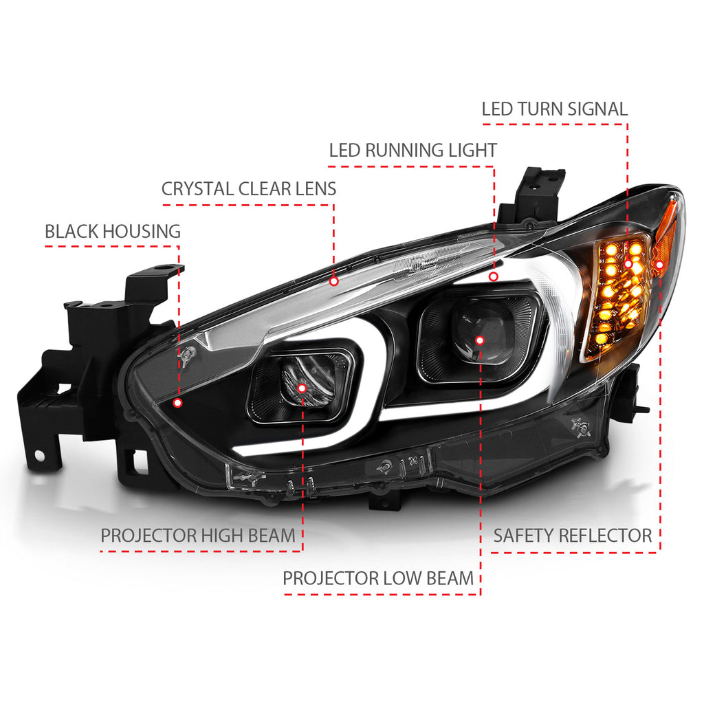2014-2015 Mazda 6 Projector Headlight Set