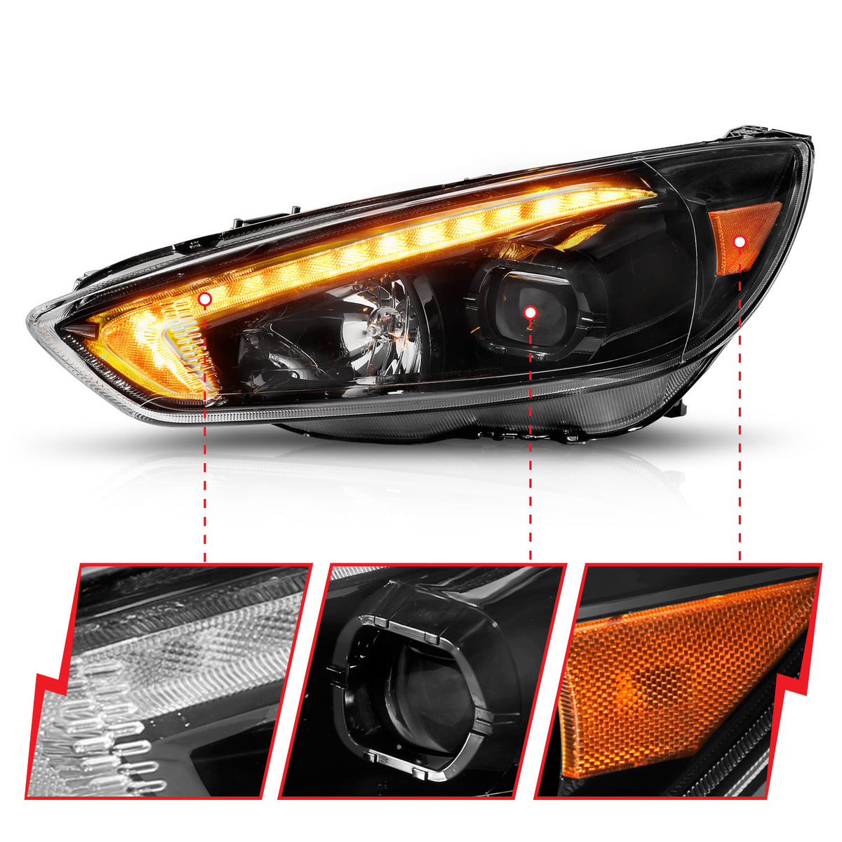 2015-2018 Ford Focus Projector Headlight