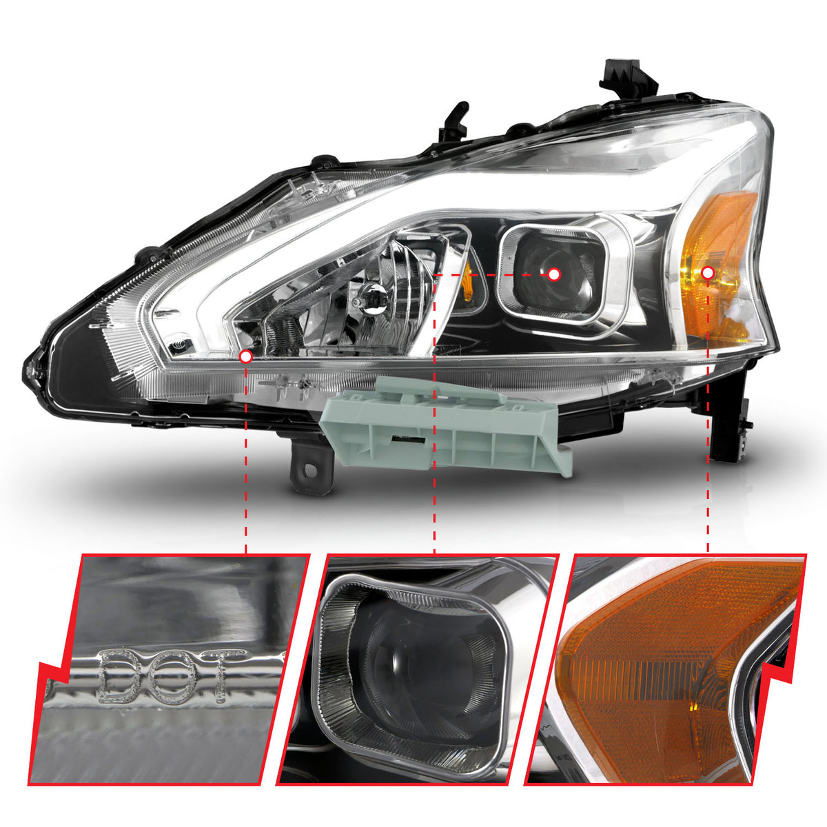 2013-2015 Nissan Altima Projector Headlight