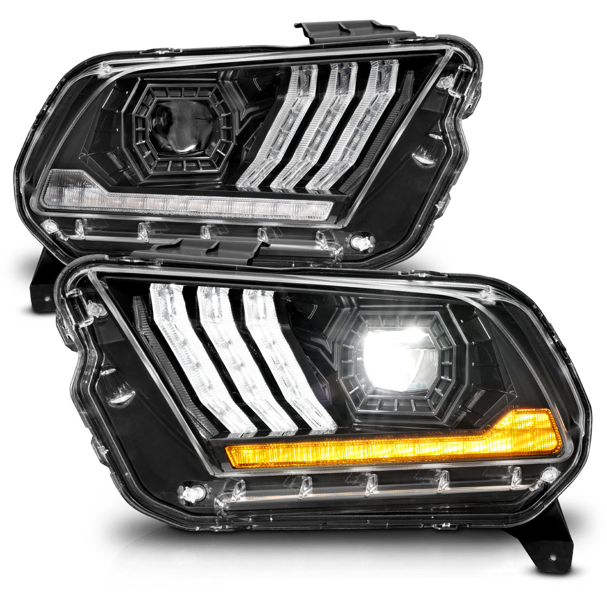 2013-2014 Ford Mustang LED Projector Headlight Set