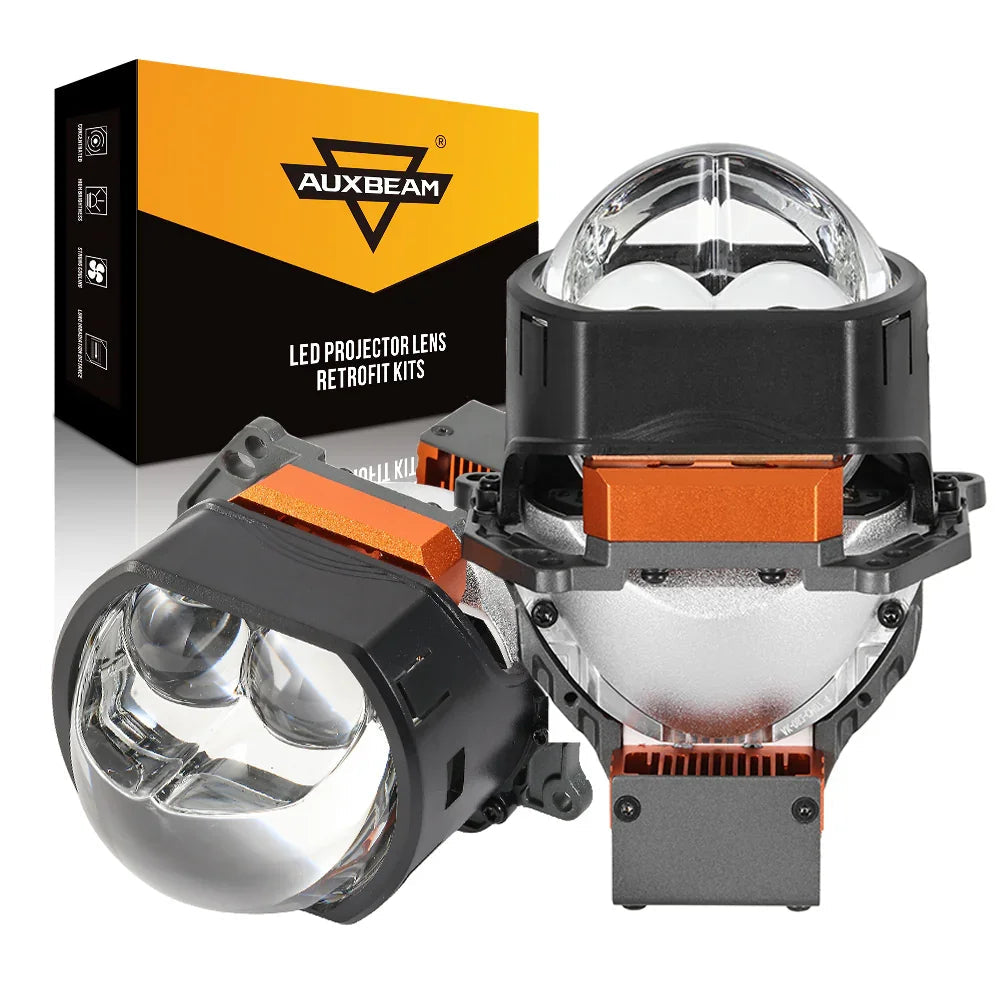 Auxbeam 3 Inch 144W 6000K Hyperboloid Bi-LED Projector Lens Headlight