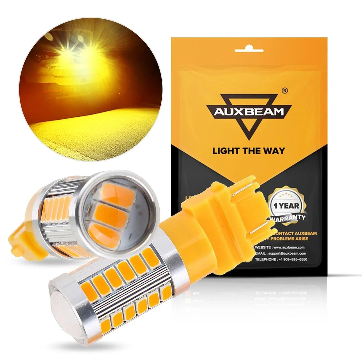 Auxbeam 33pcs-LED 3020SMD /Amber/Red LED Brake/Reverse/Parking/Tail/Turn signal